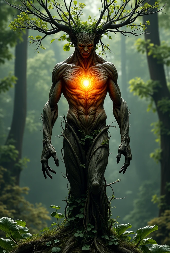 Night King'Eyes are glowing red,whole body portrait of scary monster made of wood, Le Shen, Deer skull as face, moss, Clothes made of human skin, Cold and strong sense of power,Night King has a very unique appearance。His face is like a dry bone, Dark mysterious forest scenery , fantasy, dark fantasy , medieval, whole body , cinematic, make it , 8K, Unreal Engine, actual, masterpiece, high detail, whole body , science fiction, Low life, Volumetric lighting,top quality, light, threatening gesture, fierce look, epic atmosphere,, (((whole body照))), cyborg, clockwork, ((intricate details)), Japanese Trade Zone, ((intricate details, Ultra-detailed)), incandescent lamp, movie shot, vignette, Bokeh effect background, (whole body照).