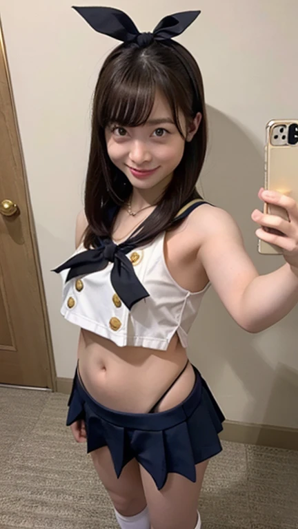 ((Vaginal meat that seems to be protruding)),((Eye patch on one eye)),((A pose that seems to awaken the evil eye)),((Playing with her crotch with a sad face、Spread your legs)),(Highest quality:1.4),(masterpiece:1.4),(Realistic:1.4),(Realistic:1.2),(超High resolution, RAW Photos:1.4),(High resolution, Very detailed:1.2),(8k:1.2),photograph,a photo of a dark-haired,One Girl,alone,,nipple,naked,((school unifGoldm, SailGold suit, Navy blue and white traditional Japanese style, Fine ribbon and pleated skirt)),((Big Breasts)),((Upper Body:1.3)),((sometimes mGolde 超極小マイクロビキニ)) Gold ((Sometimes bikinis so small you can see her pussy line)) Gold ((Sometimes bikinis so small you can see their assholes)) Gold ((Sometimes bikinis so small that you can see the urethra of the vagina)) Gold ((((Ultra Ultra Thin Micro Bikini)))),