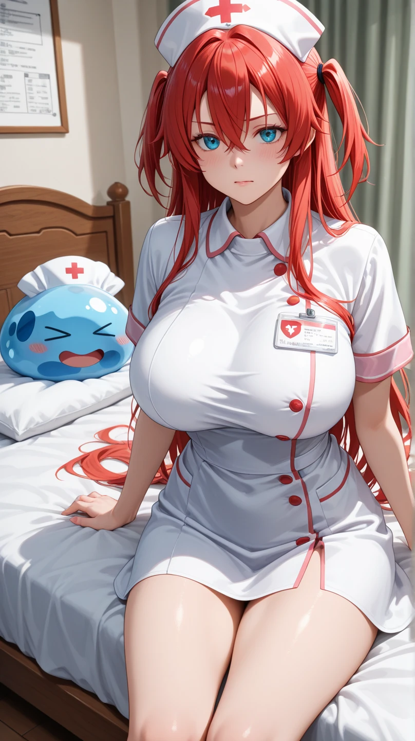 hospital, latex nurse suit,nurse,busty,gloves,labcoat,ginger hair woman, blue eyes , gigantic boobs ,medical instruments,asian nurse,two nurses,speculum,examination room,oversize boobs,mask ,big ass ,strap on,pregnant,lay on table ,legs spreaded