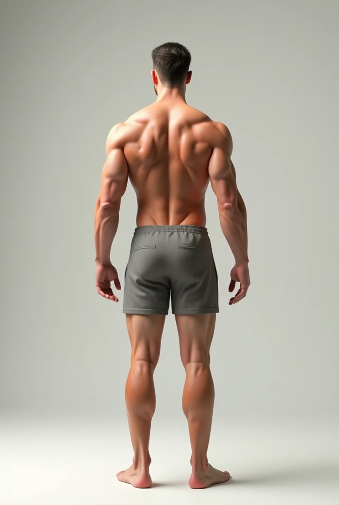 a naked man in front without underwear
