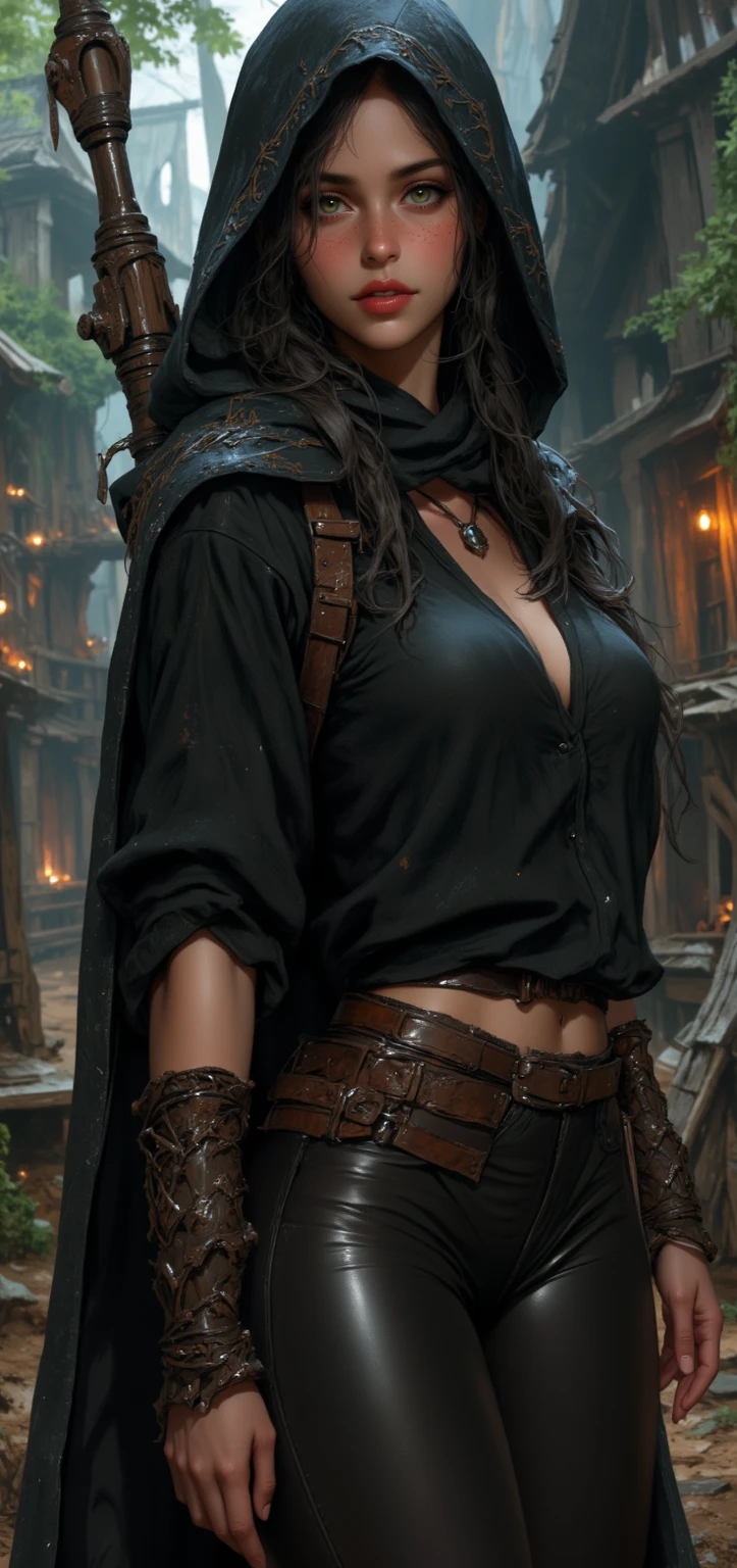 pirate outfit based on the anime One Piece for a female cook, she cooks for the crew, Do it full body. I want something more intimidating, he understands? I want something that commands respect, less cuteness and more fear.