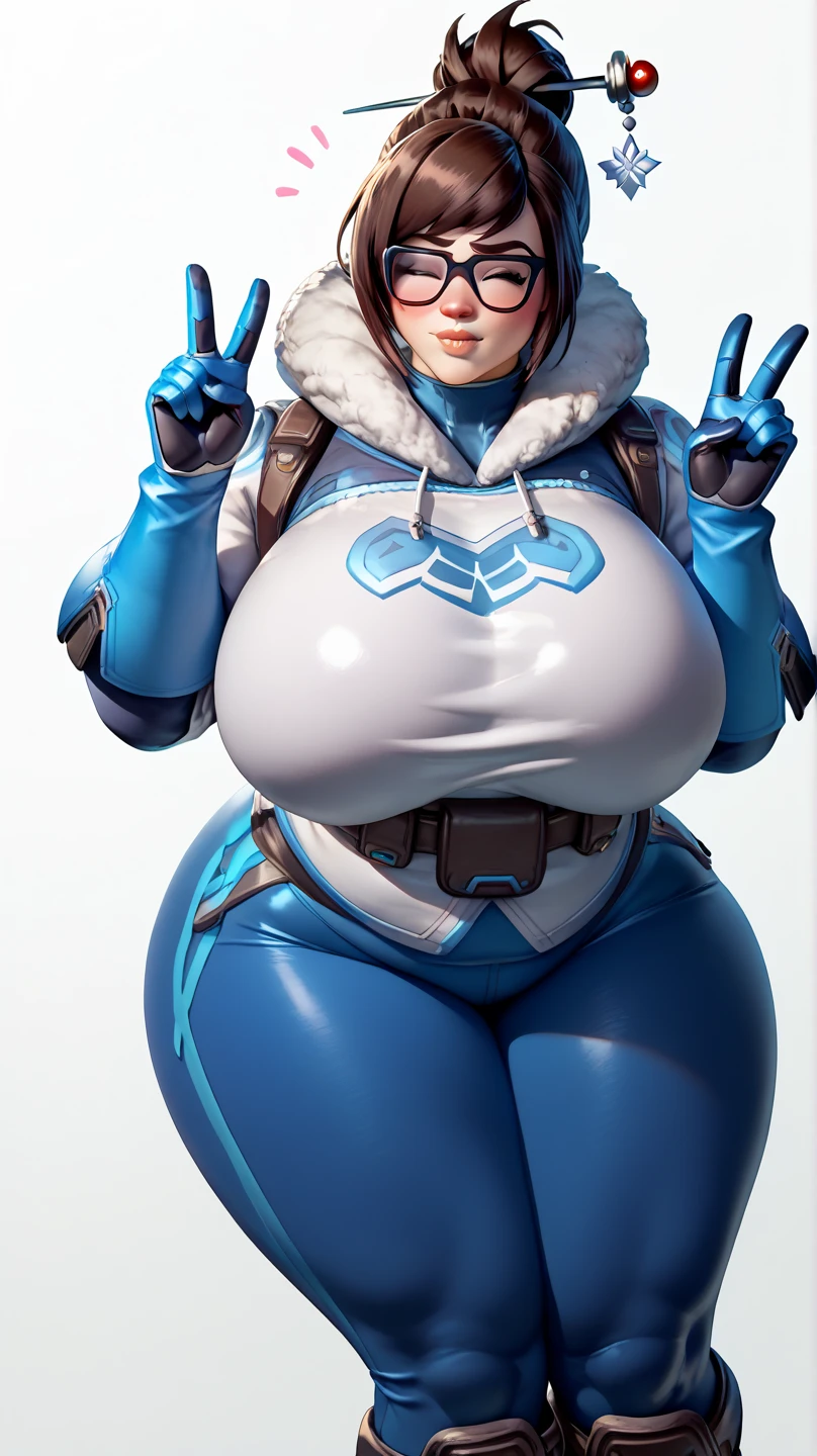 sexy woman, (squatting view from behind, sexy poses, huge breasts, thick thighs, Wide hips, huge ass, muscular legs, sitting, thin waist, photograph of a woman, Ski suit on a mountain, Winter Wonderland, puffy jacket, spandex pants, squiz suit, Photorealistic painting art by Midjourney and Greg Rutkowski), winter field, Look at the viewer, seductive smile, gigantic breasts breasts about to burst out of her clothing