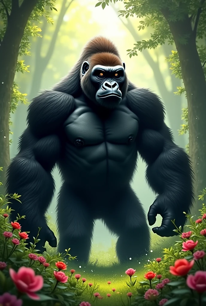 Mafia de gorilas agresiva:
In the heart of the dense jungle, a powerful and intimidating gang ruled supreme. Los integrantes de esta banda no eran habitantes comunes y corrientes., but rather a group of aggressive gorillas. Sus cuerpos musculosos estaban cubiertos de un pelaje espeso., y su oscuridad, Los ojos amenazadores estaban llenos de una cruda, primary energy.
El espalda plateada alfa, the leader of the pack, He sat proudly on top of a large rock, inspeccionando su dominio. Sus poderosos brazos estaban cruzados, and his chest swelled with dominion. Sus seguidores, los ejecutores de la mafia, estuvo a su lado, Its great size and strength are a testament to its