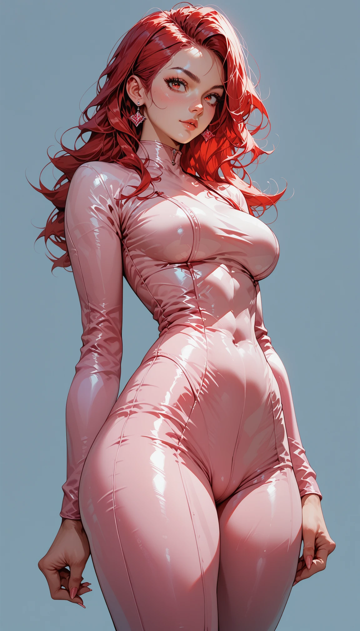 Make a big ass anime girl in leggings