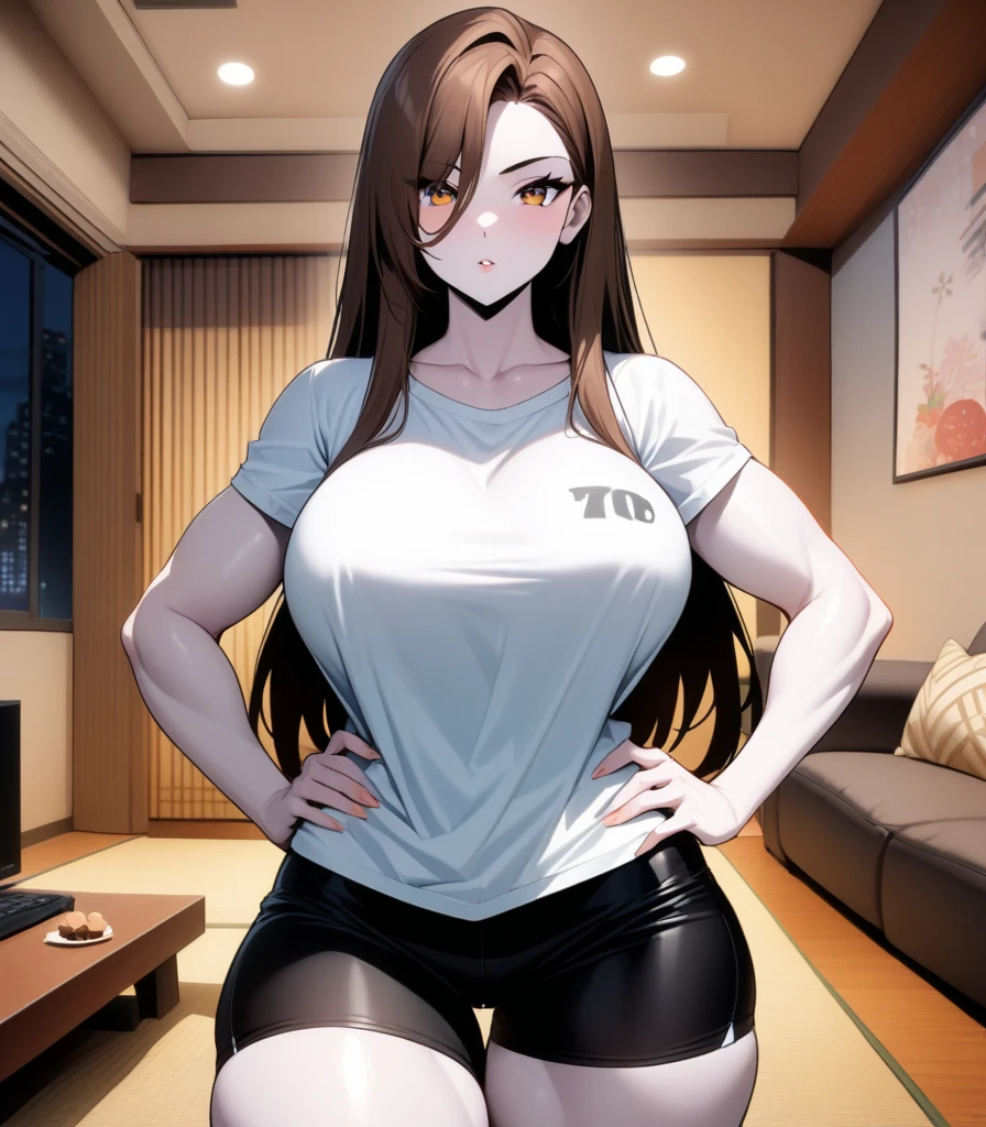 masterpiece,best quality, masterpiece, high detail,detailed face,detailed eyes,rendered eyes,perfect eyes,hip lines,ambient occlusion,crisp image,detailed,amazing,8k,8k wallpaper,8k background,high detailed skin,high res,
(((cowboy shot))), ((solo)), ((1girl)),JinaCari, <lora:JinakoCarigiri-10:0.8>, ((full body)), bow, perfect face, glasses, brown hair, long hair, better eyes, ((white background)), (wide hips), (ass visible through thighs), black cardigan, cardigan, yellow tank top, jeans, belly,