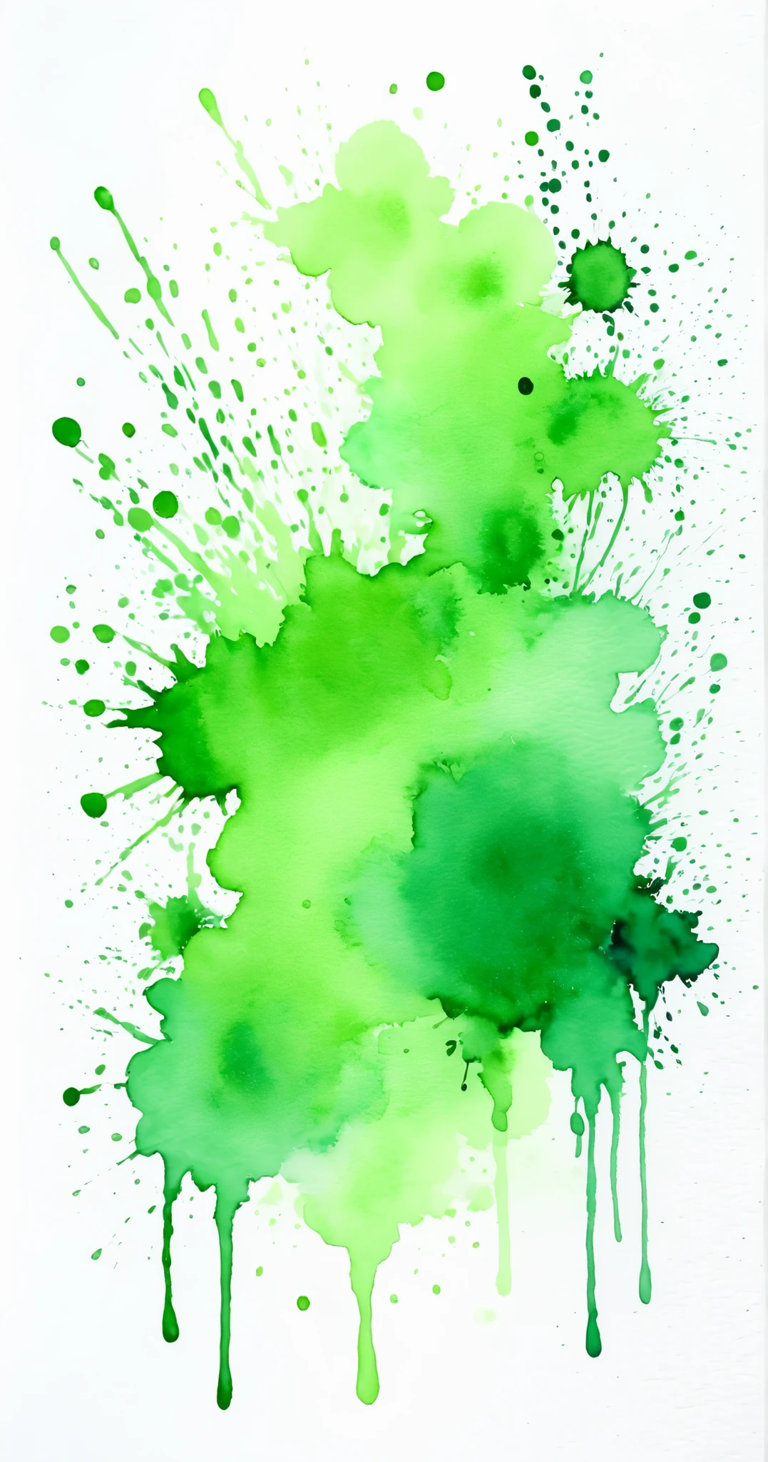 Paint splatter, splatter, dripping, green color, colorful, watercolor, simple background, 