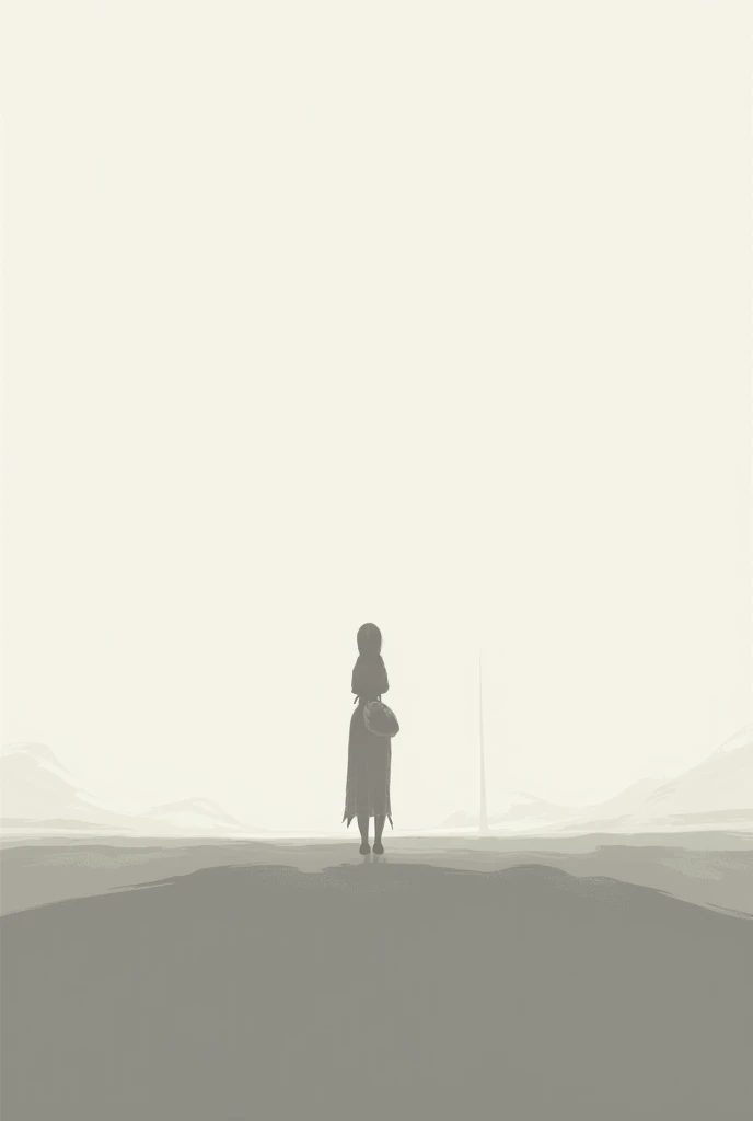 hunched figure in the fog