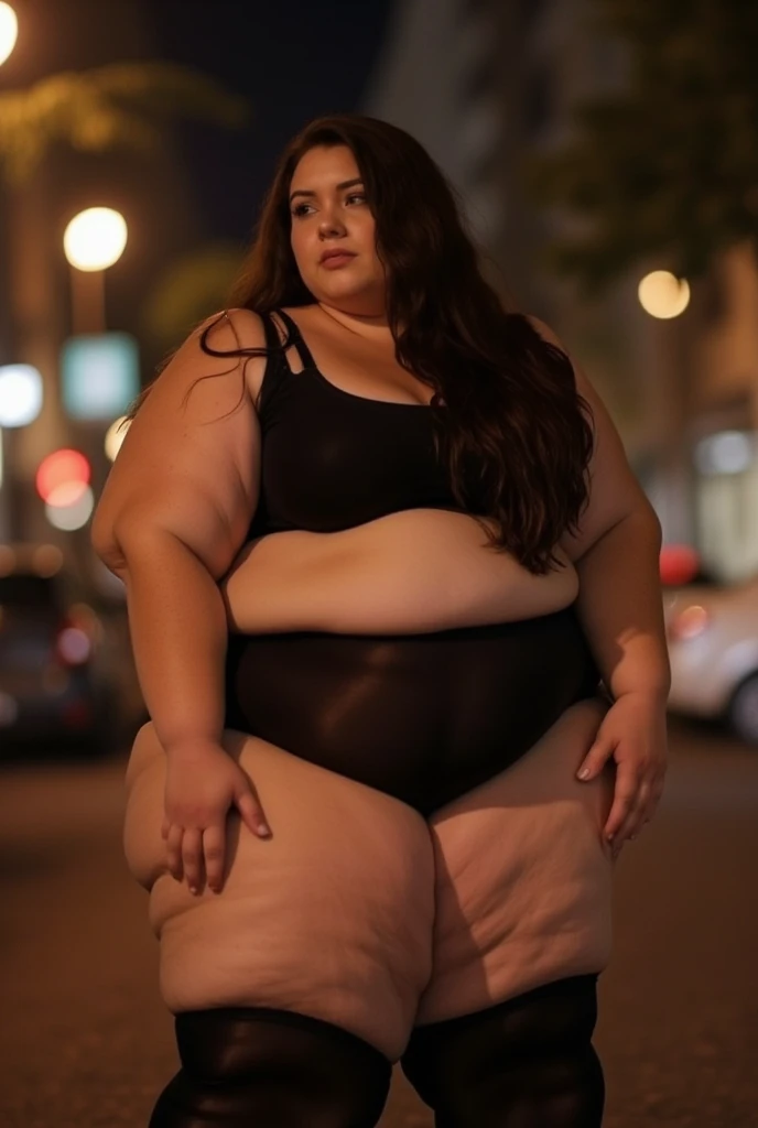 short_hair , young_woman, chubby, stripes_underwear,soft_belly, fat rolls , stunning Beauty face, makeup , full_belly, living_room , ( cellulite :0.9),