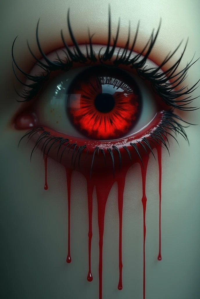 a portrait of vampire with a bloody tear coming down from he eye, an exotic beautiful female vampire, dynamic hair color, dynamic hair style, ultra detailed face, best detailed face, dynamic eye color, ((1single red teardrop, teardrop made of blood coming down from the eye: 1.3)),  Ultra-high resolution, High Contrast, (masterpiece:1.5), highest quality, Best aesthetics), 16K fantasy art, best details, best quality, highres, (ultra wide angle: 1.2), 16k, [ultra detailed], masterpiece, best quality, (extremely detailed), ladyshadow, magical sky, crying style