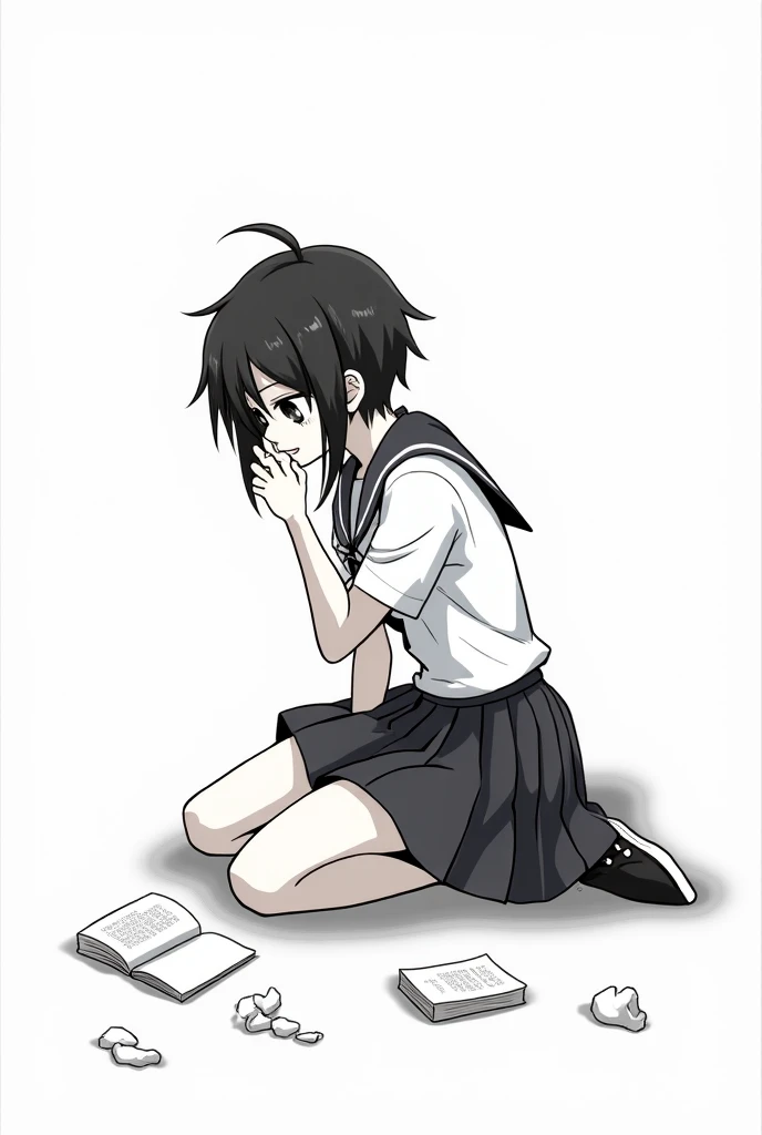 Kiyoko shimizu on her knees
