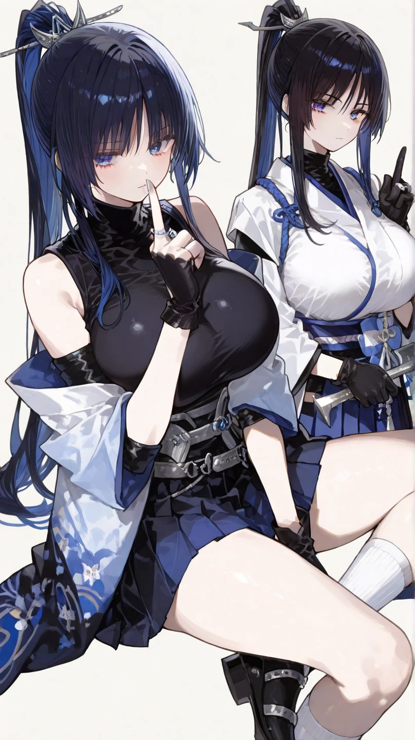 Anime girl in uniform standing next to another woman in dress, Fine details. Girl Front, from girls frontline, Girls Frontline CG, girls frontline style, azur lane style, Girl Front, 《azur lane》role, girls frontline universe, WLOP and Sakimichan, Range Murata and Artgerm, A scene from the《azur lane》videogame