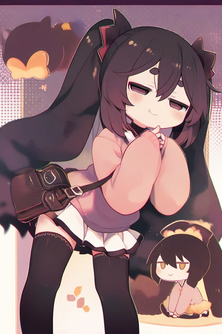 Hasumi Hakawa、Long black hair、Red eyes