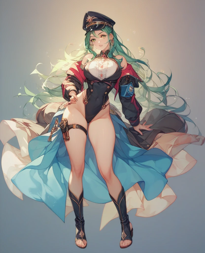 Amidst a bustling port city, seen from the docks, the sea-green Giantess Goddess with aquamarine eyes and a gown made of shimmering scales creates chaos. Ships and buildings crumble beneath her, and she scoops up sailors and citizens alike, their struggles against her moist, cool skin sending shivers of delight through her.

