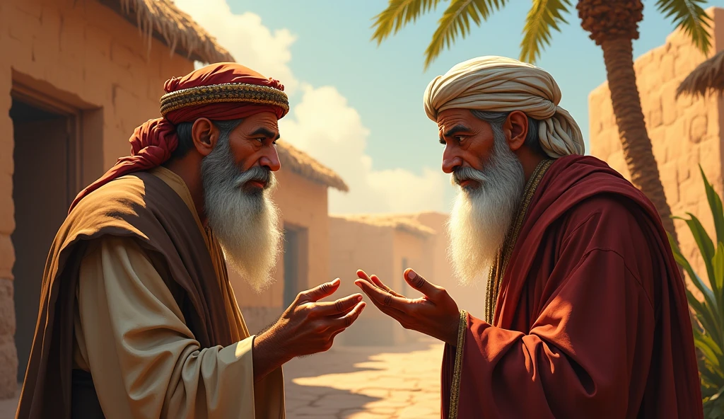 Two Muslim yopointing towards the market, say that the people of the world are busy with worldly activities, it will be morning.