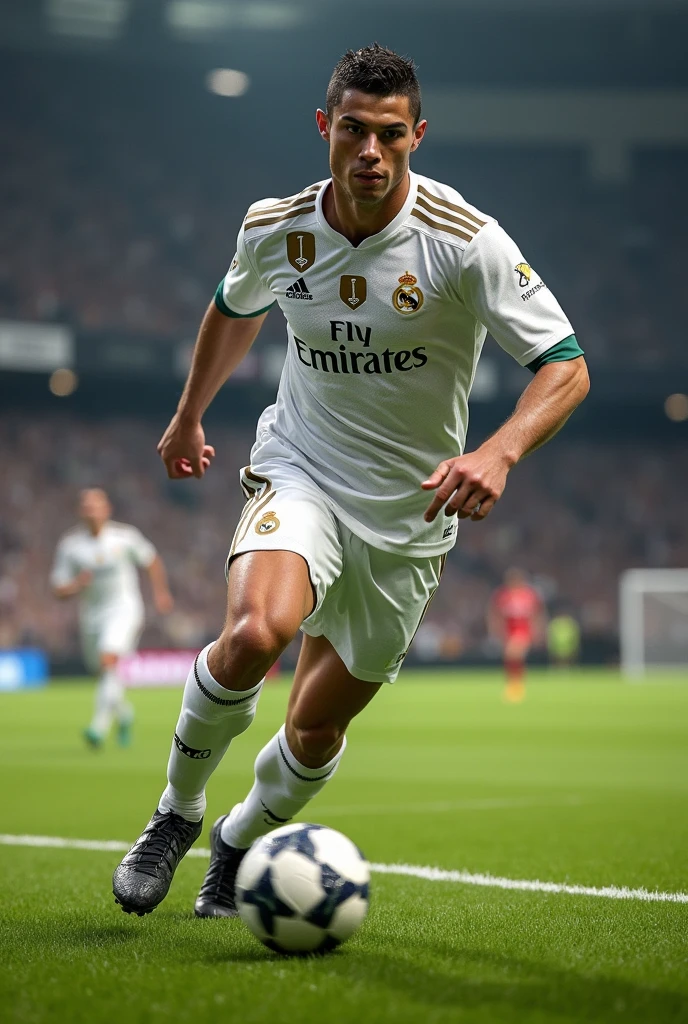 cristiano ronaldo Handing the ball.