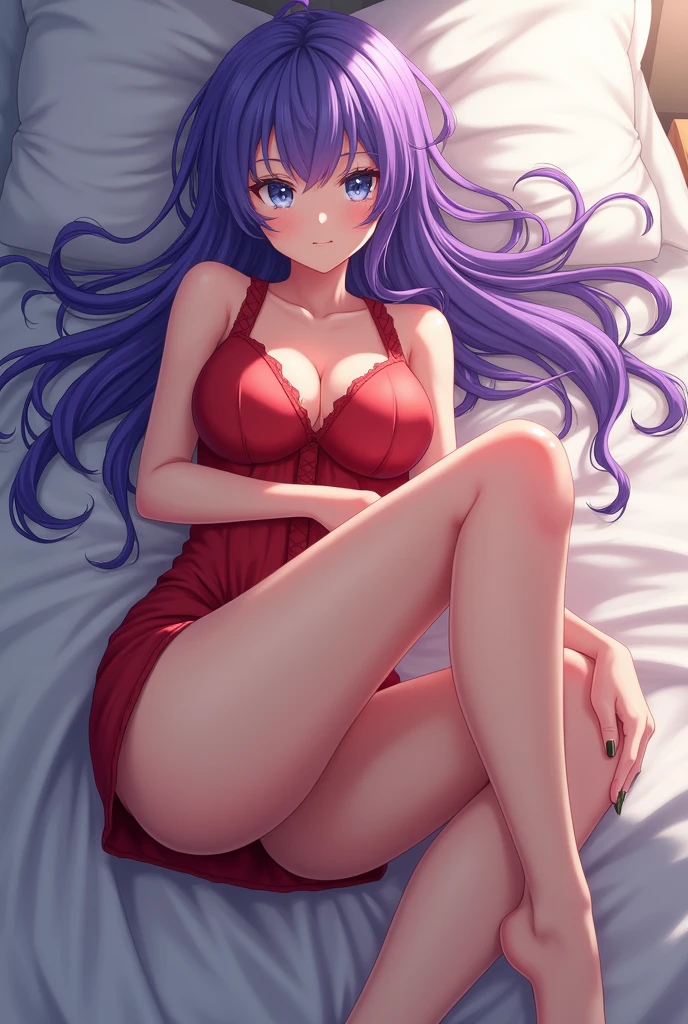 Anime - Stylish woman sitting on a rose bed in lingerie, seductive anime girls, Guweiz in Pixiv ArtStation, Guweiz on ArtStation Pixiv, Extremely detailed Artgerm, Guviz, beautiful and seductive anime woman, 8K high quality detailed art, trending on artstation pixiv, Guviz-style artwork,Extra-large big breasts,Blush,Wearing a short red silk skirt,
