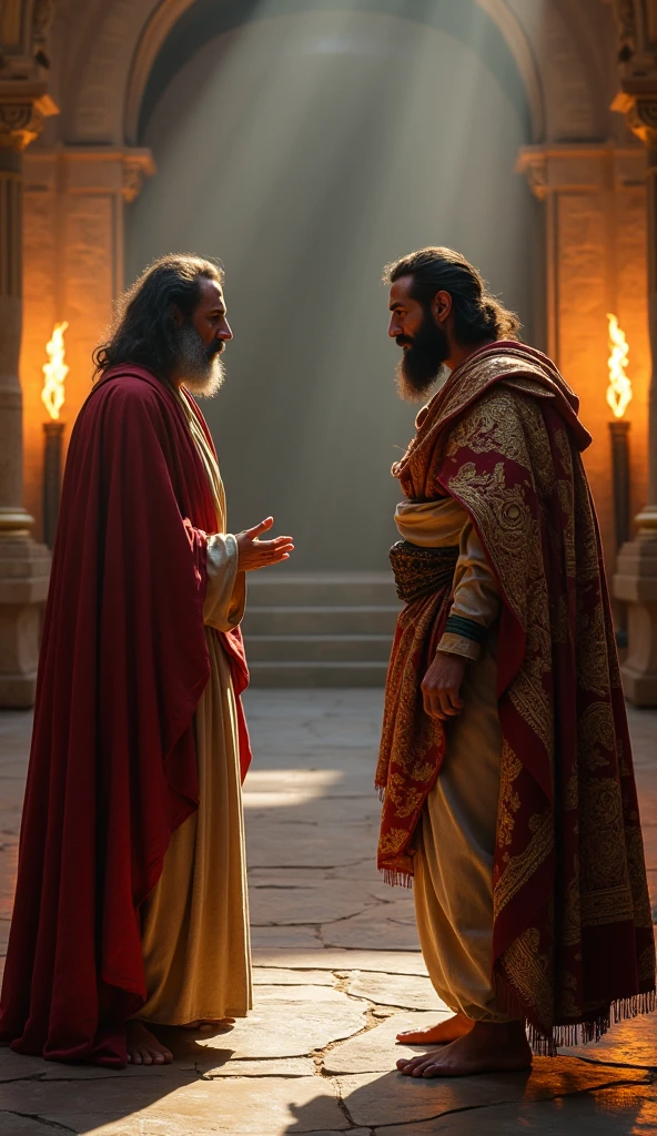 The king got angry at the saint