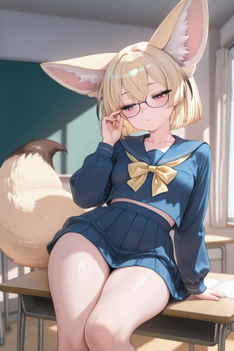 light-colored hair、hime-cut、poneyTail、Golden Eyes、eye glasses、ssmile、Ten-year-old girl、I can see very small breasts、Thin pubic hair、open thin coat、grass field、Spreading legs on the back、full body seen