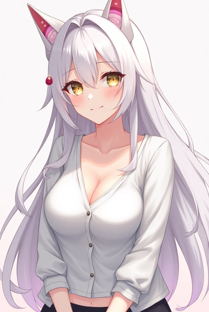 masterpiece, best quality, CG, wallpaper, HDR, high quality, high-definition, extremely detailed, blackhanekawa, orange pajamas, long hair,