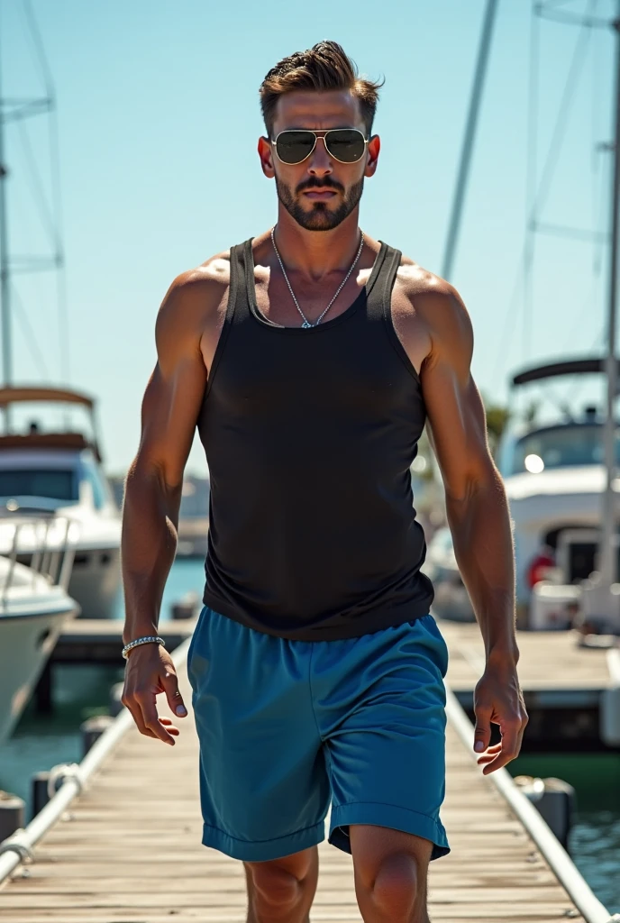 solo , 1man , thai man , Men's tank top , Short pants , sea