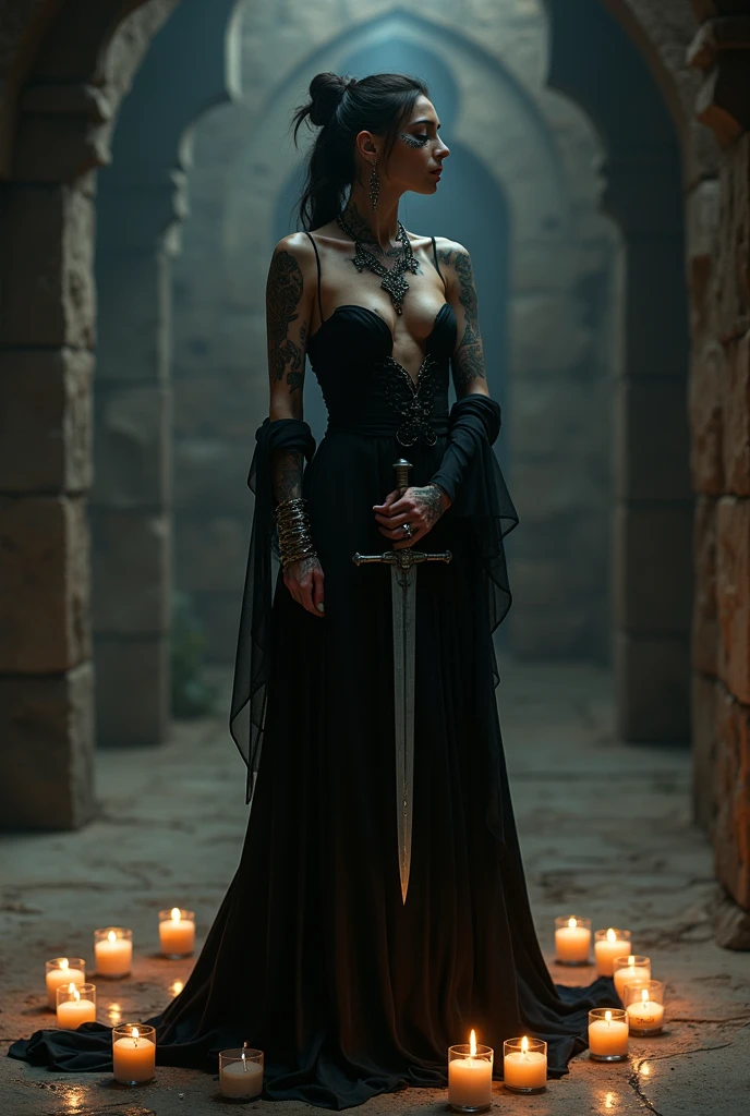Woman who controls swords with her mind