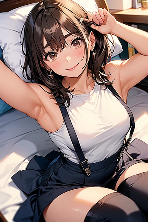 ((NSFW))、Character Focus、From above(school uniform:1.3), (white collared-shirt:1.4), ((white collar, Unbutton, Short sleeve):1.2), (Red checkered pleated skirt:1.3), ((necklace, Colorful Bracelets, × Hair Accessories):1.2),
Very detailed、(8k, RAW Photos, Highest quality, masterpiece:1.2), (extremely detailed 8k wallpaper),shape、Professional Lighting,Sharp focus,
Browsing Caution、Clear Eyes、Perfect Anatomy、With a girl、15-year-old student、Black gal(Dark Skin:1.2)、(((Oily skin,Glowing Skin,Glowing Skin,Sweat:1.2、Body odor、Wet Hair、Sweat染み、Wet clothes))),smile、Plump thighs、Fully exposed、Big Breasts,(gap between buttons:1.4)、Lift up your skirt、blue eyes、blonde、(Compensate:1.1)、(Black High Socks 1.3)、:1.6、Brown Loafers、((Leg spread:1.5)),on the road、(((Detailed vagina、pubic hair、A lot of love juice))),Cowgirl, squat, Spread your legs、 blazer,