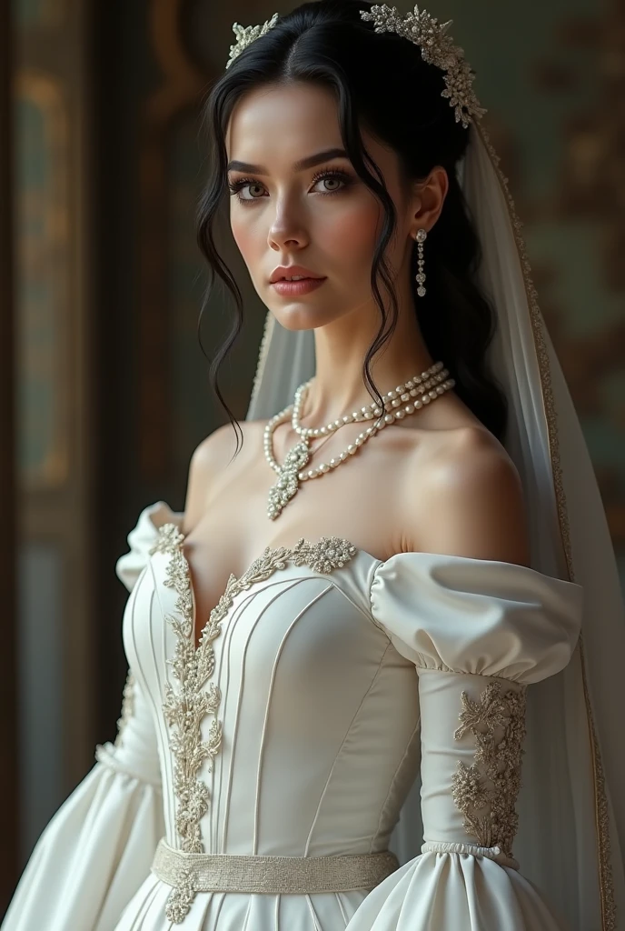 Isabela Merced in a white detailed ball gown, big breasts:1.3, smiling, Real Life, full bodyshot, Ultra Realistic, Photorealism, Photography, 8K UHD, Photo, HDR, Complex and Elegant, Highly Detailed, Sharp Focus, Stunning, Beautiful, Gorgeous), (Masterpiece: 1.2, Best Quality 1:1, Ultra Detail: 1.2, Best Shadows, 8k: 1.1), (beautiful detailed face), high contrast, (perfect lighting: 1.2), (cinematic light)), colorful, hyper-detail, dramatic light, intricate detail, photograph by arny freytag