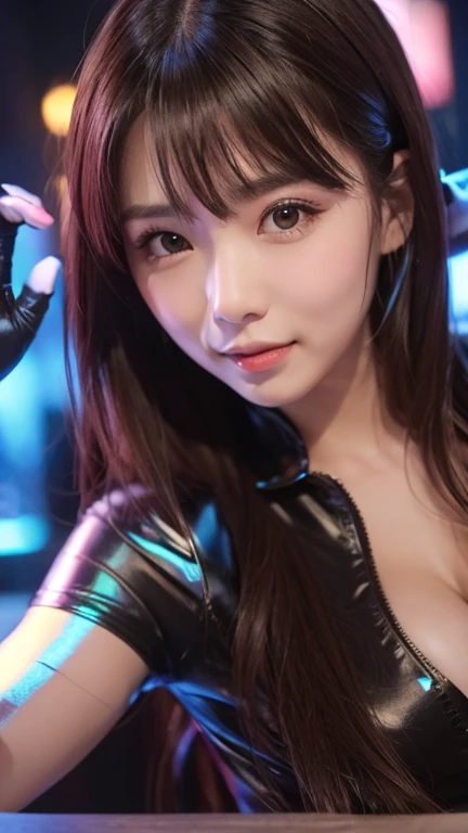 (Photorealsitic:1.4)、Onegirl、(top-quality),(hyperdetailed face)、(Super well-formed face)、((Robot Parts))、(Cyborg girl)、(gold)、(pink there)、(metalic)、(fullllbody)、(sexy pose)、(Slender body)、(tits out)、(Model body type)、(mecha exposure)、(akihabara)、(is looking at the camera)、(A dark-haired)、(9Head and body)、(a small face)、(Idol)、(front facing)、(is standing)、(Photo session)、(Looks sad)、(Cyborg girl in Burgundy satin dress)、(sleeve less)、(a miniskirt)