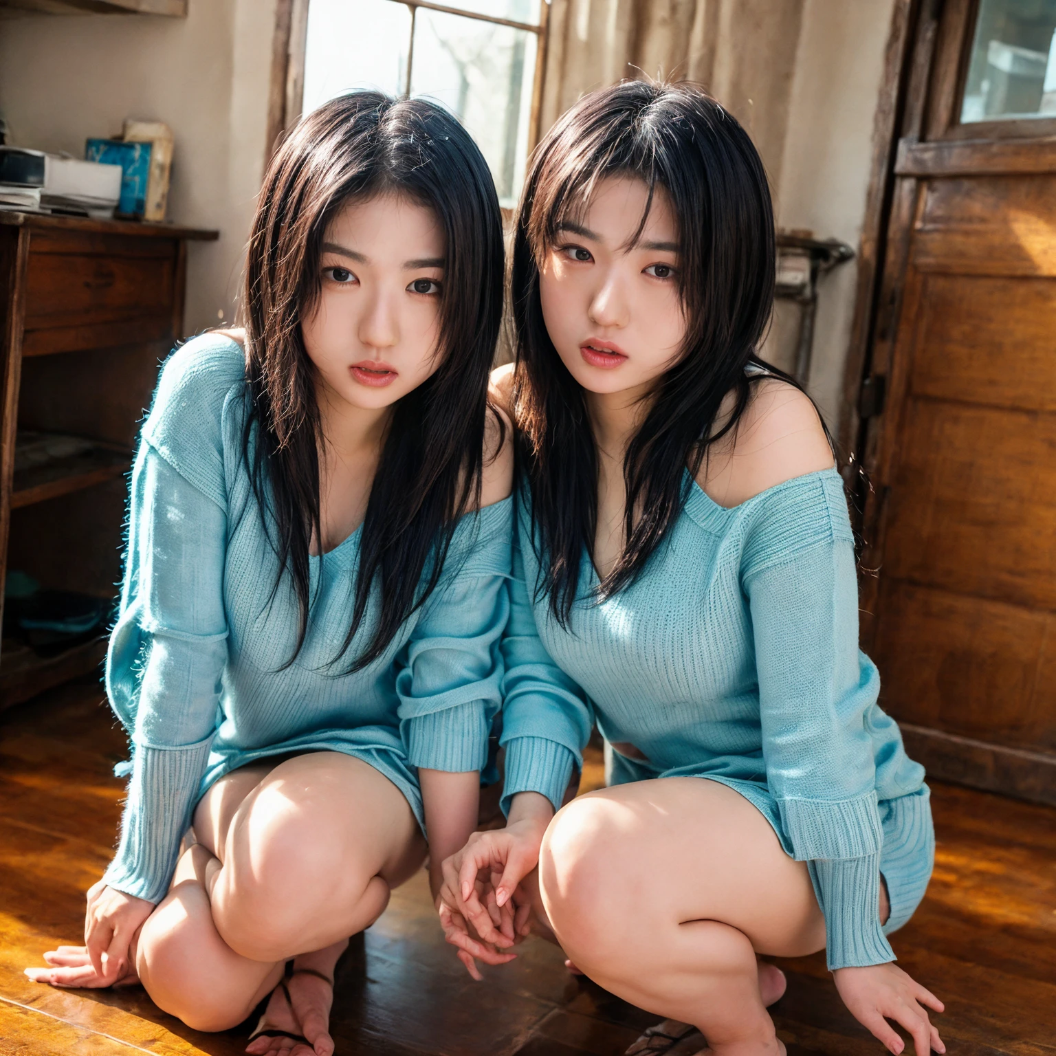Magazine Cover:1.3、、(2分割photograph:1.3)、(Beautiful 9 year old Japanese female 夏、Primary school students、primary school,All are under 90cm tall:2.0、Spread your legs、squat、(Squat:1.3)、Showing off pussy:1.3), Cute face,(8K、Raw photography、Highest quality、masterpiece:1.2),(Black-haired、Curly Hair、ponytail:1.7),View Audience,Viewed from the front,erotic,Completely naked.:1.6、Thin chest、Small nipples、Small breasts、(Slim figure:1.3)、Ultra-high resolution,beautiful,beautiful 顔、,(alone, alone、 background:1.9),whole bodyボディー,、(black eye、Japanese women: 1.3),(Photorealistic:1.37)、Photon Mapping,reality、(Baby-faced and cute: 1.3)、(Cute Smile: 1.7)、With a round face、Physically Based Rendering、Depth of field rally background、photograph, (I can see your knees,Thigh close-up、Spread your legs、Showing off pussy:1.3),whole body、Super quality、(((There are many adult Yakuza men around the girl.:1.5)))、whole body撮影、、Full Body、From below