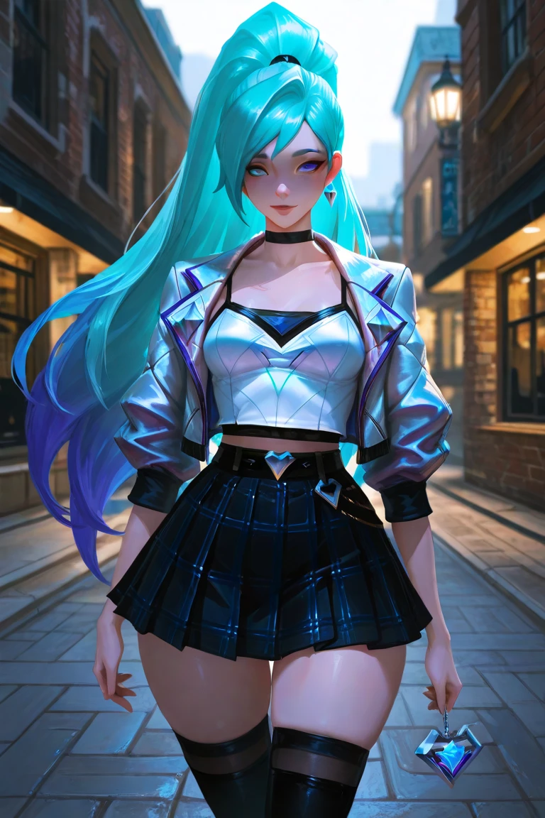 (La mejor calidad,A high resolution,Ultra - detallado,actual),Ariana Grande with miniskirt and neon top, (miniskirt negro colegiala:1.4),(fondo aeropuerto abandonado ciberpunk ruinas:1.4), ,More detailed 8K.motor irreal:1.4,UHD,La mejor calidad:1.4, fotorrealista:1.4, textura de la piel:1.4, obra maestra:1.8,obra-prima, mejor calidad,objeto Objeto], (detailed face features:1.3),(Las proporciones correctas),(convexo Dedos hermosos detallados)，(fishnet medias:1.4),(Ojos hermosos amarillos), (pose vaquero:1.2),  (cabello largo azul neon:1.4),(background carnivorous plants climbing abandoned airport:1.4) ,(cyber samurai cyborg:1.4),(fondo large carnivorous wild plants:1.4),(Perfect anatomy), (ciberpunk 2.1) 