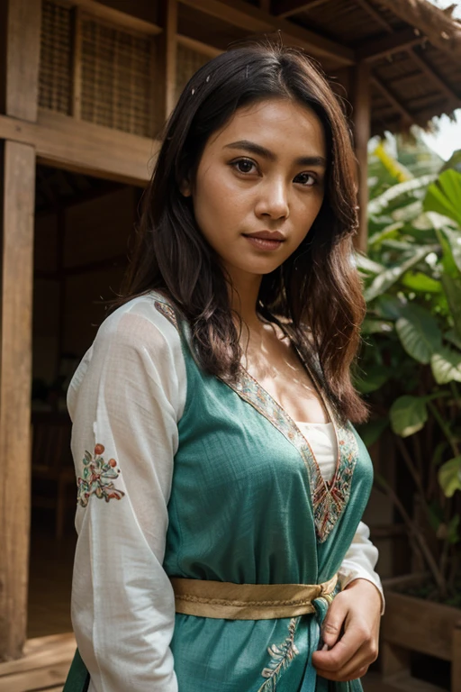 mmTD burmese patterned traditional dress.
Wite shart and green. Add burmes teacher femila.Sexy body