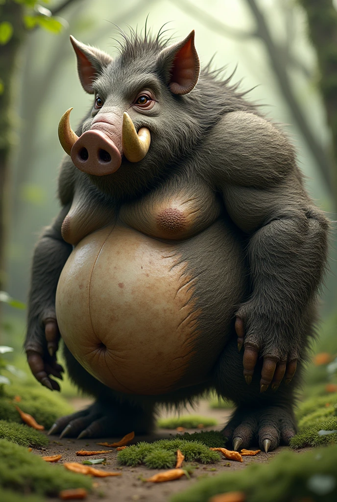 Rhino, daddy, muscular, obese, cum inflation, detailed fur, hairy chest, happy trail, hairy crotch, (oversized erection, the balls is too big, big balls), expanding belly, aroused, excessive cum orgasm, detailed eyes, high resolution, handsome, hyper realistic, detailed foreskin, by taran fiddler, excessive cumming 