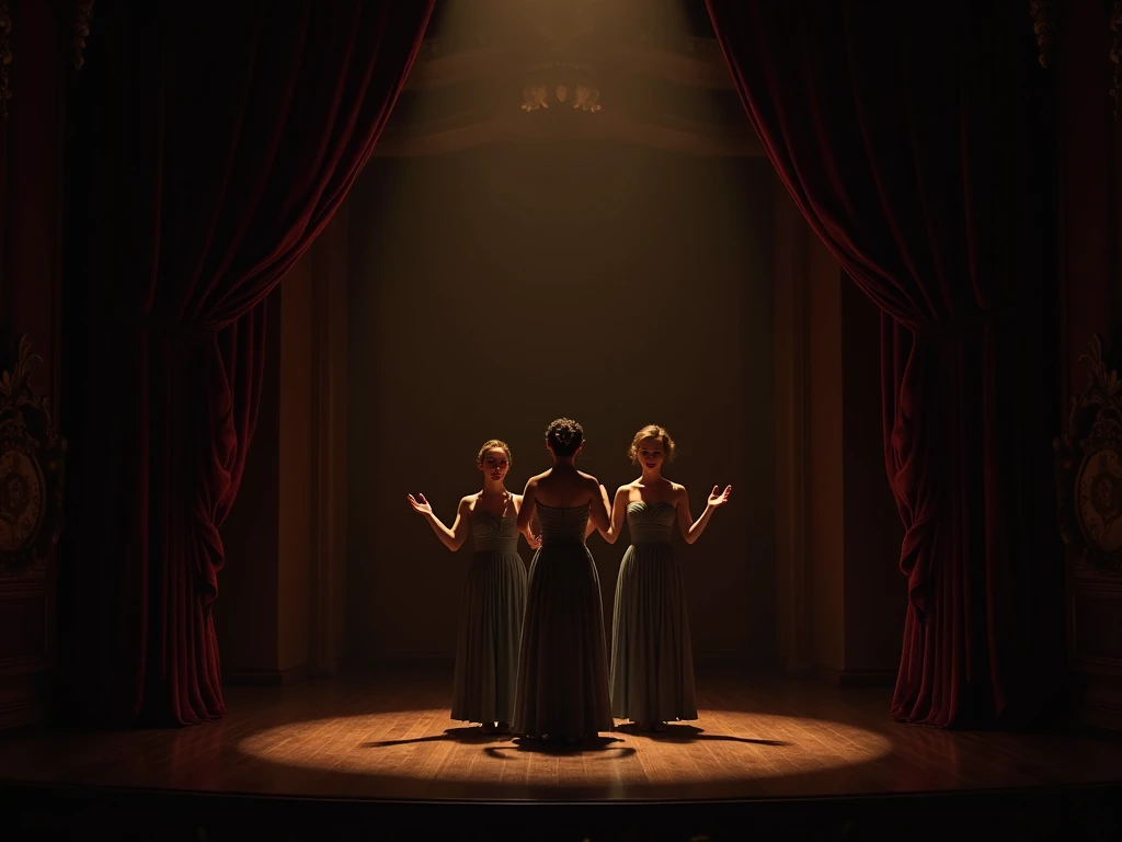 women in hall