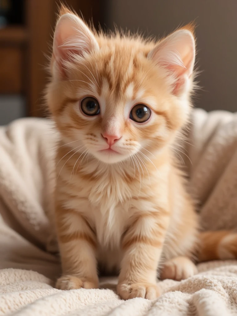 Create a cute kitten