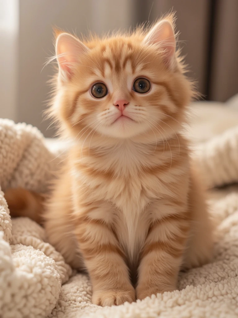 Create a cute kitten