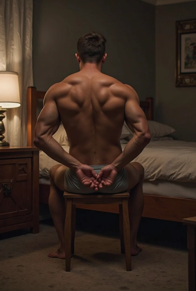 Hot guy on knees, shirt, underwear, sucking a dick