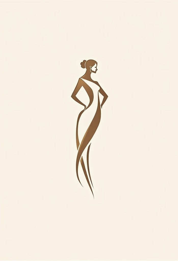 Generate a logo or figure for a women's clothing brand that contains a circle