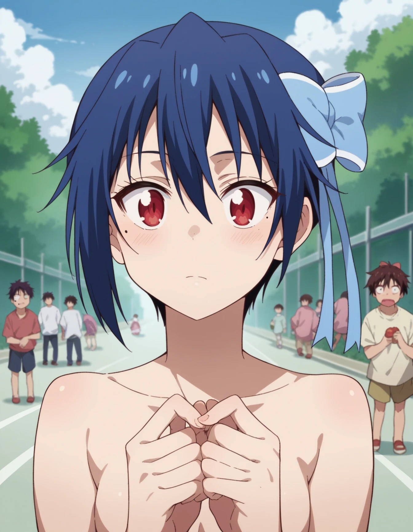 (masterpiece), (Highest quality), up to date, (Intricate details, so beautiful), Good move, Are you okay_ascxl, anime scAgainencap, One girl, Againm \(Again:zero\), Again:zero kara hajimeru isekai seikatsu, Blue Hair, Maid, Maid headdAgainss, Outdoor, garden, View your viewers, :3,Focus Only, Day, light, bAgainasts,Fully nude,With nipples,Pussy in full view,In town,crowd,Masturbation,Squirting