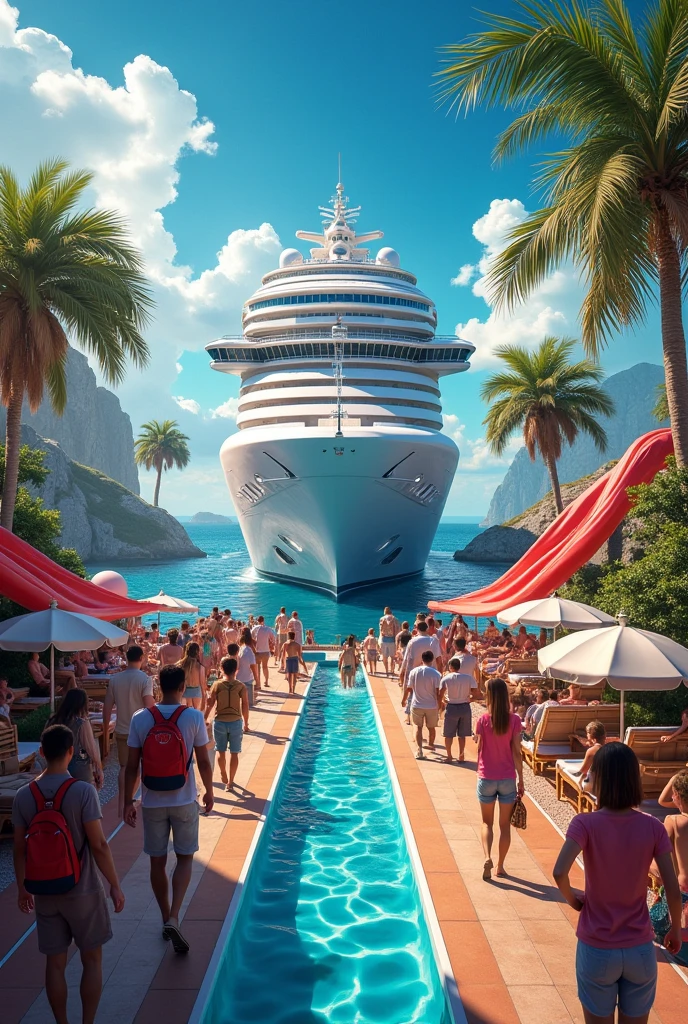A lavish pool party on the deck of the yacht, with the DJ playing energetic Latin music,original,Jeff bezos