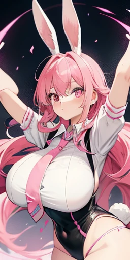 1girl、Big Peace Sign、Small breastsｍ、Simple Background、smile、headphone、