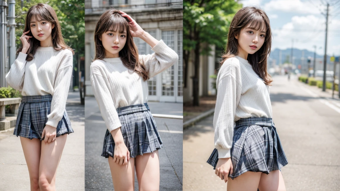 extremely detailed CG unity 8k wallpaper, best quality, ultra-detailed, masterpiece, realistic, photo realistic, extremely detailed cute girl, 20years old, (((skirt lift by myself))), (lifted by self), panties , panties focus, blush, parted lips, looking at viewer , half body shot , (crowd), (crowded museum) , short bob cut