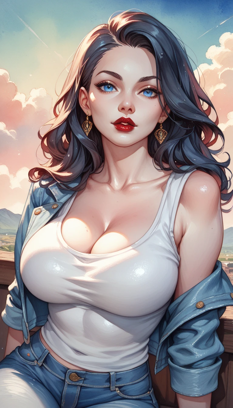 Personagem mulher estilo a seios lindos redondos e firmes tompunk Fiona rainha Anna de Arendelle com marcas de guerras Imagem de desenho animado de uma mulher .Ilustra??o estilo desenho animado, estilo de arte dos desenhos animados, estilo de arte dos desenhos animados, digital illustration style, estilo atompunk design de personagens altamente detalhado, arte digital detalhada coragem, Forest fan art, Design de personagens de retrato, beautiful illustration digital, retrato de alta qualidade, Arte em quadrinhos, mulher jovem cabelo com transas lindas . Queen Anna of ArendelleBeautiful lined eyes Medium large bust and wonderful sexy clothes. image expression of sexual desire from waist to head illustration Queen Anne of Arendelle atompunk style Fallout 4 style pose beautiful round and firm breasts playboy magazine illustration style, corpo nu lindo e despido com maravilhoso, Well-detailed body small and medium breasts well-designed character style Completely bare breasts showing a little fear Breast size Cartoon name: Isabella Cruz white background medium breasts freckled face Jennifer Connelly actress strong contours Physical description - long straight hair, tingidos de um marrom vibrante que contrasta com sua pele clara. - You reflect a mix of curiosity and determination. - Ela tem uma estatura alta, with a slender and agile figure, evidenciando sua agilidade e destreza. -fundo colorido Design de personagens de retrato, beautiful illustration 