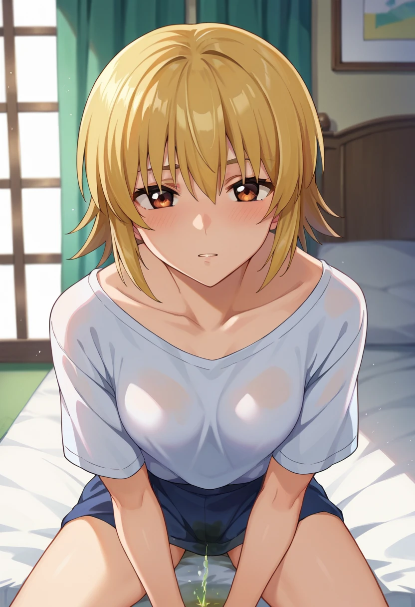 nsfw,(((masterpiece))), (((best quality))),((masterpiece:1.5)), (best high quality), (ultra high res), (ultra highly detailed), (8k:1.3),anime colored,perfect hands, perfect fingers, perfect legs,1woman,solo,idolmaster, (konomi baba) ,(22years old, beautiful girl), (beautiful eyes),((((beautiful camel hair))), (long single braid hair))), (wet hair), (wet skin), ((Sweat)), ((vapor)), (flat chest,small breast), (expensive), ((opened leg,spread leg)),(spread pussy 1.5),(love juice:1.2),(many sweat:1.5),(pubic blond hair:1.5),(bottomless:1.5),(bathrobe:1.5),((open mustard hair:1.5)),(wet clothes),(no bra,no panty),(open your mouth), (a big smile), ((out tongue)),(Nice touch), (one eye closed),(feel good), (saliva),(nose blush),(ahegao),BREAK,(1boy, hetero:1.3), ((vaginal sex,cowgirl,pov)),(cum shot:1.3),(bed room:1.2),
