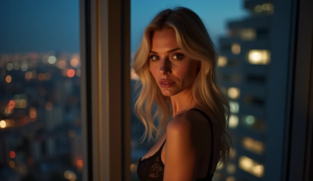 8k, masterpiece, RAW Photos, Highest quality, Realistic, extremely detailed CG unity 8k wallpaper, Depth of written boundary, Cinematic Light, Lens flare, Ray Tracing, European Girls、１８age、(Blonde、Blue Eyes、Very beautiful face, Beautiful Lips, Beautiful Eyes、Elf Ears), Exquisitely detailed face, ((Highly detailed pink skin、Detailed nipples and areola)) ,(Anatomically accurate drawing、pubic hair、labia majora、labia minora、clitoris and foreskin、Clitoral glans、External urethral opening、Vaginal vestibular、Vaginal opening、perineum), In the Dark, Deep Shadow, Cute Asian, Idol, 1 person, (Very slim slender fit-muscled body:1.3), ((View your viewers)),(Big smile:1.3), (City Night, Dark Night, (Blurred Background), Dim lighting, Cityscape, rooftop, Beautiful earrings, bracelet, , Clear Eyes, (Pale skin), (Big eyes), Look forward, ((Full Body Shot)), ((Full nudity)), (View your viewers:1.3), Open chest, (Very slim), Medium chest, (nude。barefoot ),((Detailed Breasts )), Sitting on a stool,