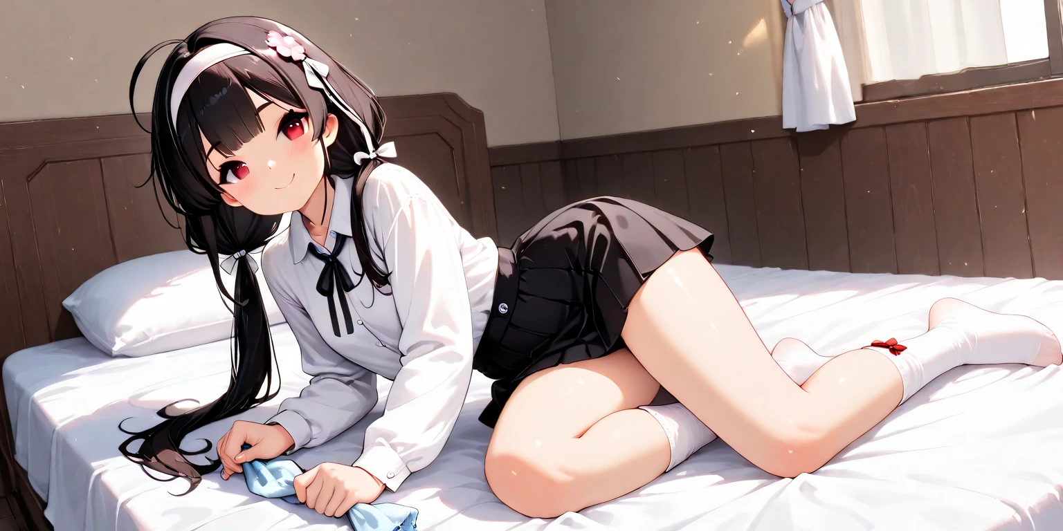 high resolution、Highest quality、Braid、uniform、Large breasts、(Knee-high socks) 、Black Hair、semi-long、On all fours、
Estrus、黒いSailor suit、tears、Unbuttoned、Girl on girl deep kiss、View from the side、