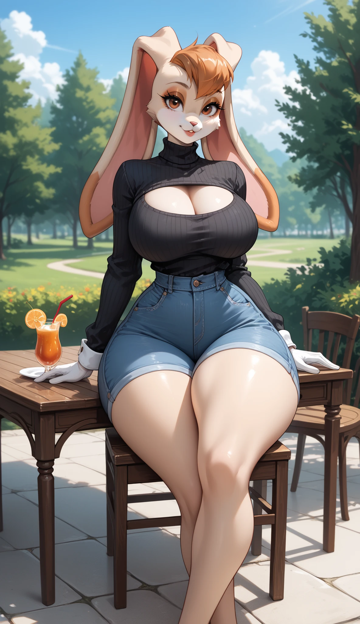 enome 1girl, long whitr hair, nedium breasts, Blushlush, ssmile, blond hairbl,big cleavage breasts, tiese, grassy (realisticlying:1.2), (hentail realism), (tmasterpiece:1.2), (best qualtiy), (hyper-detailing), (8k, 4k, 复杂), (full body shot of:1), (85mm), light particules, illuminating, (highly detailed:1.2),(Detailed face:1.2), (Gradient), SFW, a color, (detailedeyes:1.2)(detailedbackground), detailed scenic view, (dynamic angle:1.2), (dynamicposes:1.2), (third_composition:1.3), (Line of action:1.2)