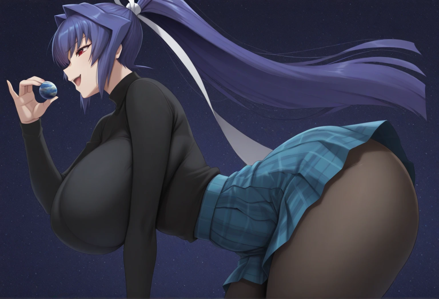 uma mulher apenas, surreal, super detalhada, rosto bem detalhado, The expression is sexy, details on facial expressions: 1.4): 0.4], roupa de couro preta apertada, 16K resolution, 4k resolution, ahegao, dynamic lighting, high definition resolution, ((melhor qualidade)), ((obra de arte)), (detalhado), corpo esbelto rosto perfeito, quadris largos e macios, focus on glutes, big, soft glutes, soft and medium breasts, seios lindos e marcados, corada, em plano de fundo VAZIO, linda, duplo v, vergonha, perky glutes, corada, roupa de couro preta apertada