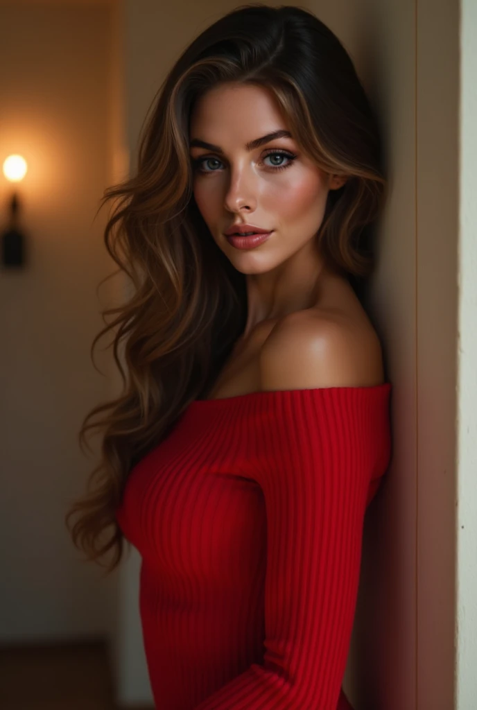 (Best Quality, 4K, 8K, High Resolution, Masterpiece: 1.2), (Super Detailed, Realistic, Photorealistic:1.37)A captivating young girl, donning a striking ensemble of red and blue, stands before a window with an air of toughness and determination. Her enchanting eyes are exquisitely detailed, capturing every glimmer and depth, while her lips boast a meticulous beauty that is both captivating and alluring. The level of detail extends to her entire face, each contour and feature meticulously rendered to perfection, creating a sense of hyper-realism that draws the viewer in. (( super crazy hairstyles, beautiful long hairs, crazy long hairs, super long hairs, long hair, crazy long hairs, super long hairs , Long wavy hairstyle))
The girl's attire, reminiscent of oil painting art, is a work of art in itself. The fabric, skillfully crafted to resemble vibrant brushstrokes, adds a touch of dynamism to her overall appearance. It is a true reflection of the artist's talent, showcasing a mastery, (NSFW:1.5)