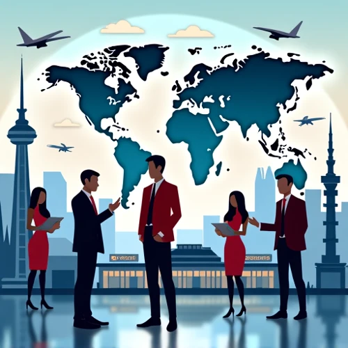 an image for a traducction blog which have a lot of elements about traduction, jornalisim and globalization 