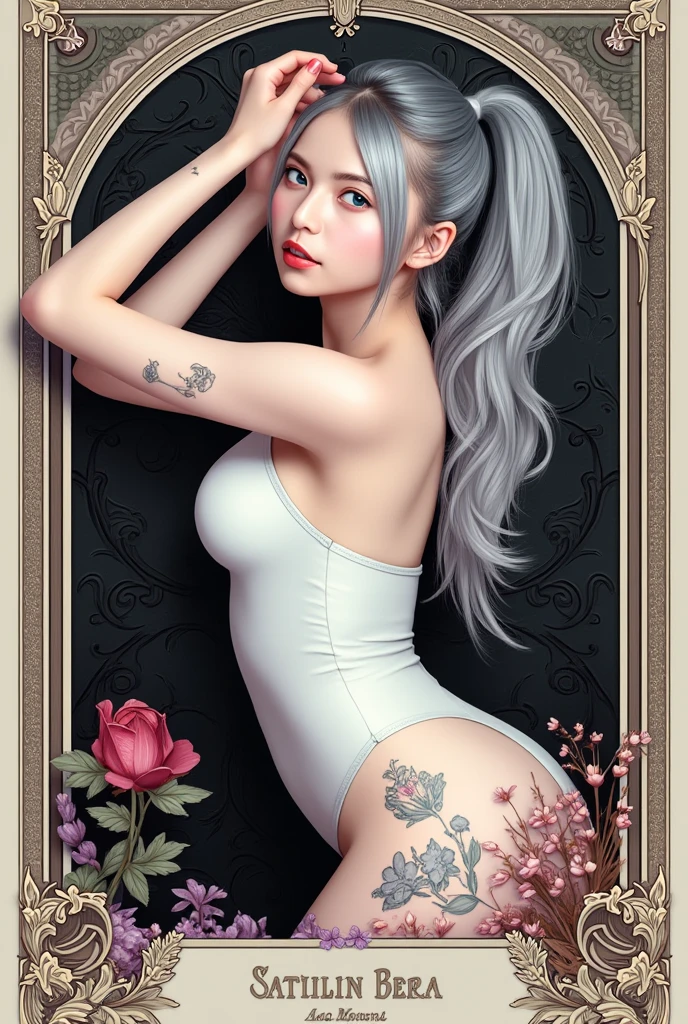 {{{{{16k}}}}}, {{{{{The immorality of watching the process of transforming a pure girl loved by everyone into more and more drug hallucination and Her drug addiction conformity rate reached 100% and her facial rank and tits rose to the SSS rank of top-notch pretty actresses, getting more her tattoos increase and the lines of her breasts become clearer, She is laid on an coffin of flowers bouquets of flowers are stabbed all over her body and as the drugs are injected into her her addiction accelerates her body becomes more curvy her nipples more erect as they float above her and she is turned into a cutesy flower arrangements, She resists knowing that if she sleeps she will lose her life but she cannot stop her sleep her eyelids grow heavy and the moment she is completely asleep the flower glows absorbs her life and blooms even more beautifully making her corpse even prettier, her breasts become even larger and deeper with cleavage, her skin is changed to be smoother, Her hair is replaced by a bang long hair, She is fitted with a heart collar that puts people into eternal sleep which transforms her into a cute once-in-a-millennium narcotic hallucinogenic flower arrangement that becomes her too-cute corpse}}}}},{{Extremely detailed}},{{{{{integrated her head pure small, Enchanting Too thick and erotic lips, Her thickened lips shimmer with luster}}}}},{{{{{Her white tits are so fluffy, and are depicted in great detail, Her tattoos spread all over her body with hallucinations, She is tattooed with lewd flowers on her neck, arms, lower abdomen, thighs, buttocks, and back and her glossy very Straight hair}}}}}